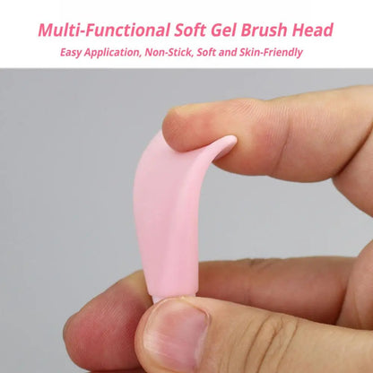 Colorful Double-Headed Silicone Facial Brush Soft Bristles Mud Mask Mixing Applicator Safe Hygiene Skin Care Tool