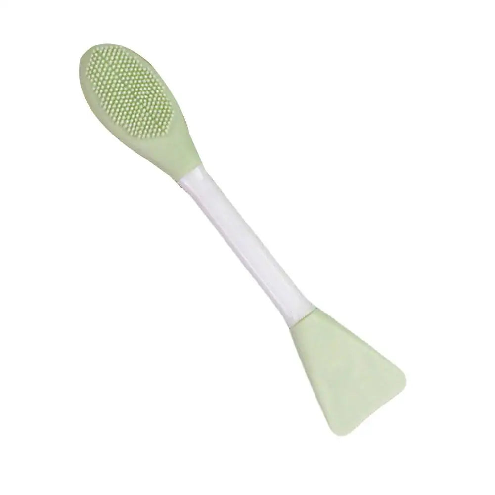 Colorful Double-Headed Silicone Facial Brush Soft Bristles Mud Mask Mixing Applicator Safe Hygiene Skin Care Tool