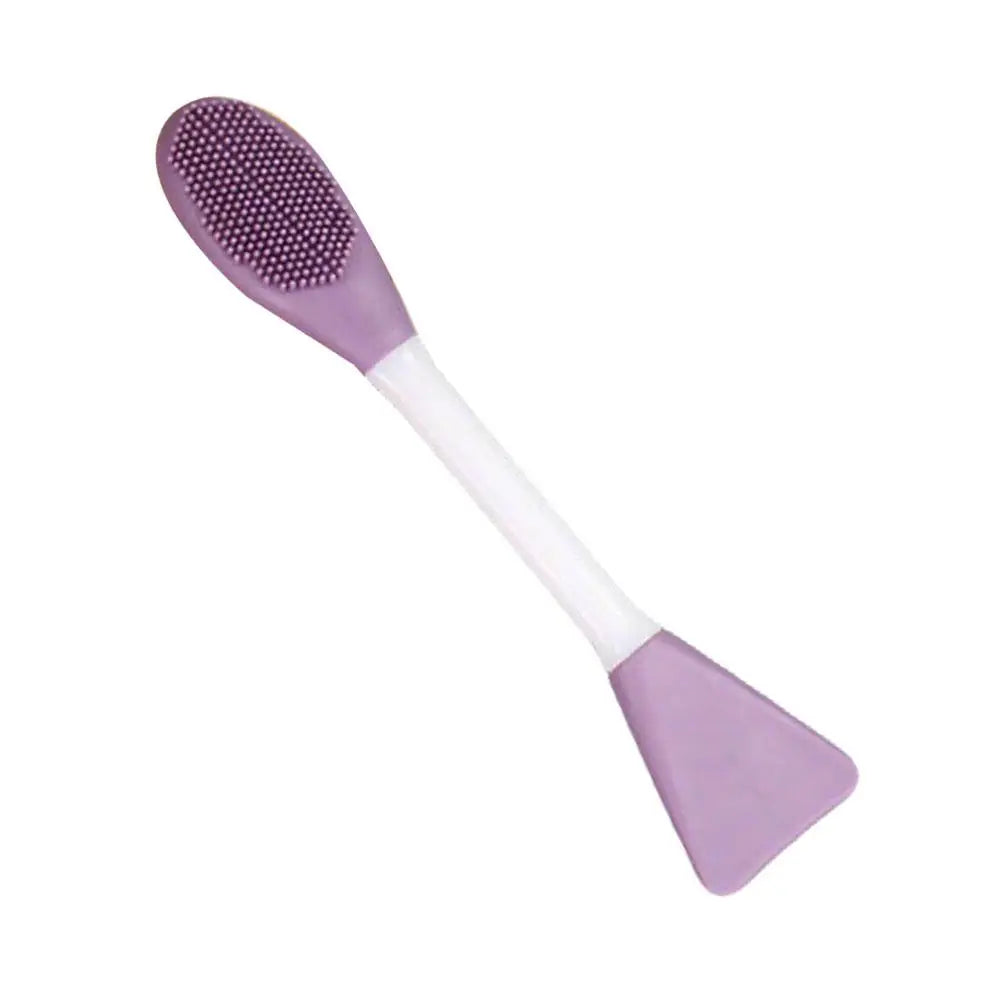 Colorful Double-Headed Silicone Facial Brush Soft Bristles Mud Mask Mixing Applicator Safe Hygiene Skin Care Tool