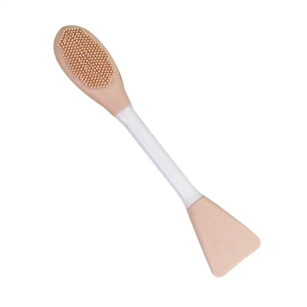 Colorful Double-Headed Silicone Facial Brush Soft Bristles Mud Mask Mixing Applicator Safe Hygiene Skin Care Tool